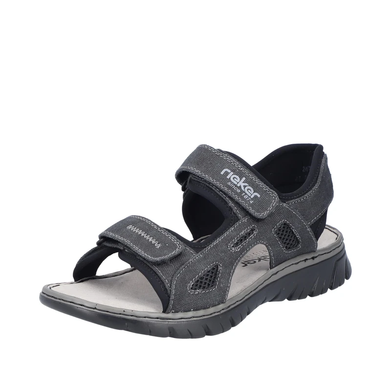 Rieker Men's 26763 Sandals, gray, 8 UK