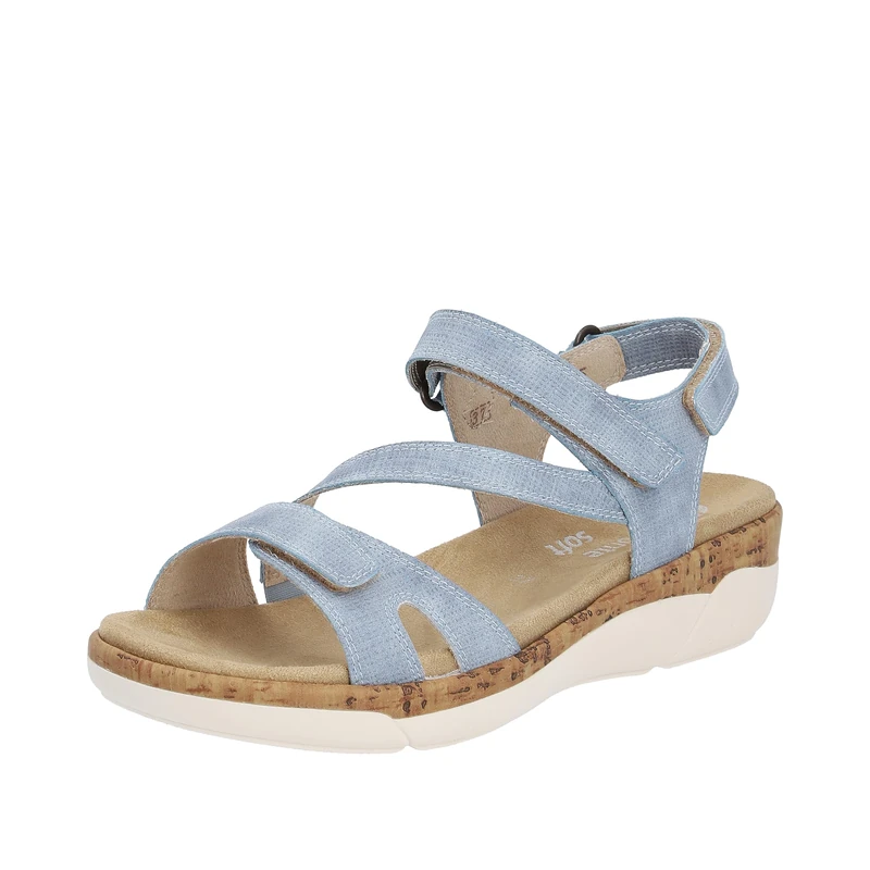 Remonte Women's Strappy Sandals R6850, Women's Sandals, Loose Insole, Jeans 15, 42 EU