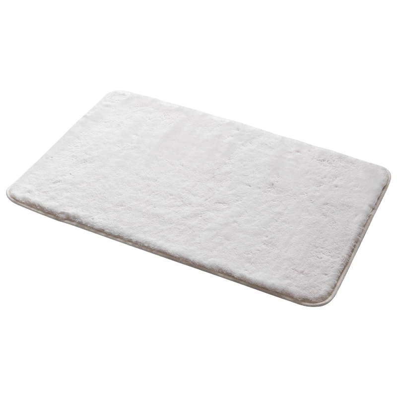 Gedy Fuzzy Bath Mat 80 x 50 cm White