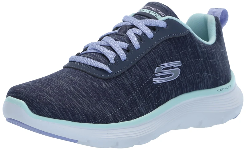 Skechers Women's Flex Appeal 5.0 Sneaker, Nvmt= Navy Multi, 3.5 UK Wide