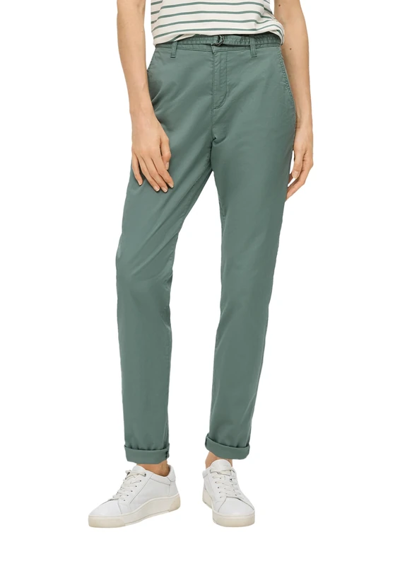 s.Oliver Women's 2145749 Pants, 0210 White, 18