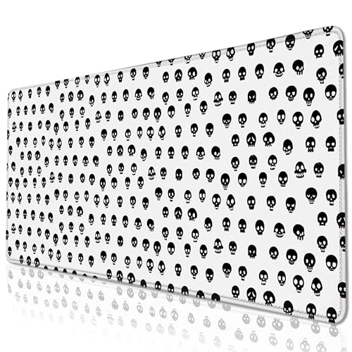 MEWOOCUE Mouse Pad Cow Pattern Keyboards Mousepads XXL Black & White Gaming Mouse Pad - Gamer Mouse Pad - Black & White Gaming Desk Mat - 31.5" x 16" Thick Extended XXL Gaming Mouse Pad (Cow Spots)