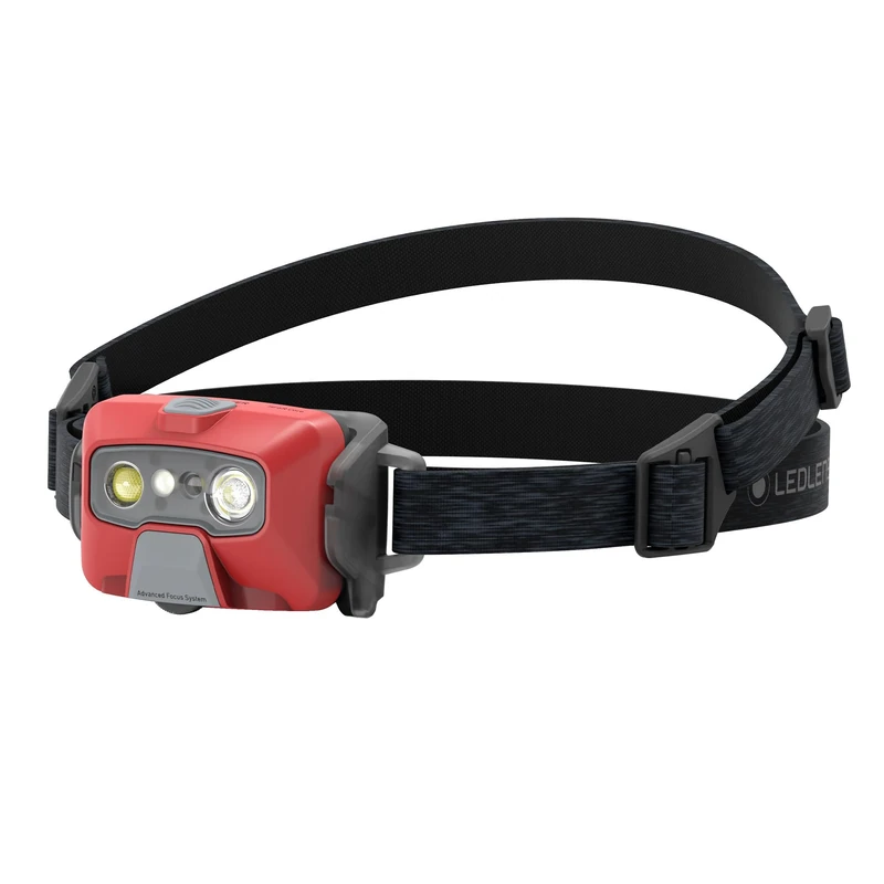 Ledlenser HF6R Core Rechargeable Head Torch LED 800lm, Adjustable Focus, 5 Modes, Up to 60hrs Runtime, Red Light Mode, USB C, IP68 Waterproof, Headlamp for Hiking, Camping, Essential Outdoor Headlamp