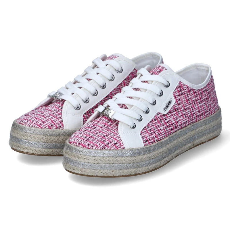 Rieker Women's 94000 Trainers, Pink, 7.5 UK