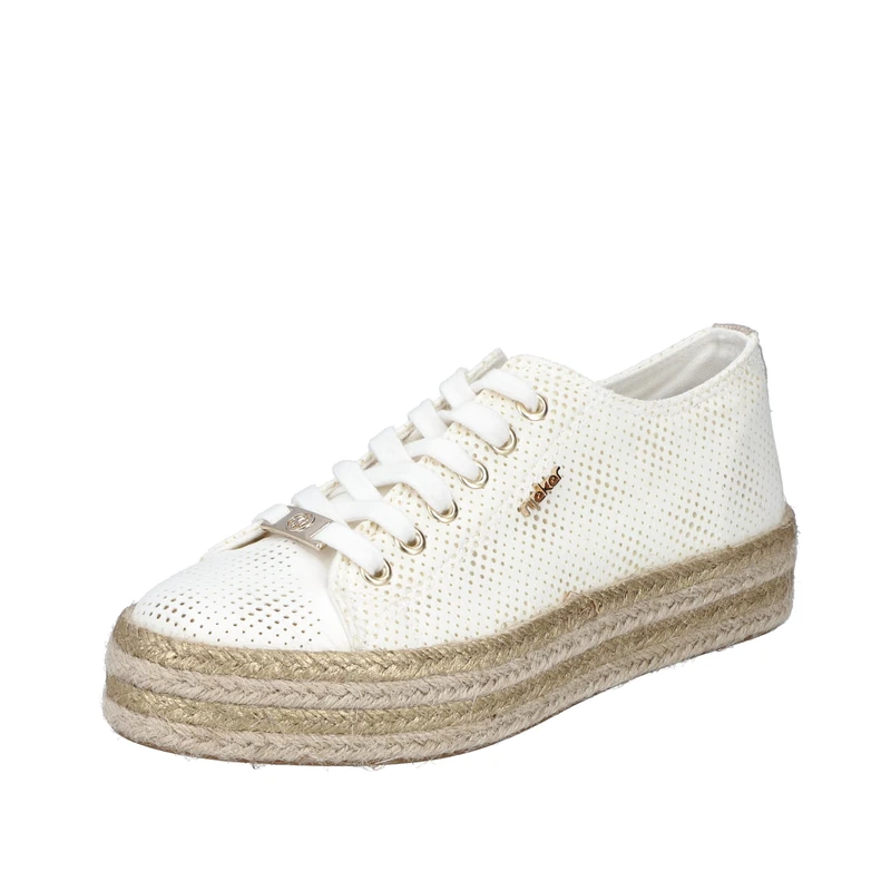 Rieker Women's Lace-Up Shoes in White, White, 40 EU
