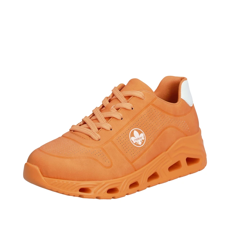 Rieker Women's Dakota N5202 Low Trainers, Orange, 3.5 UK