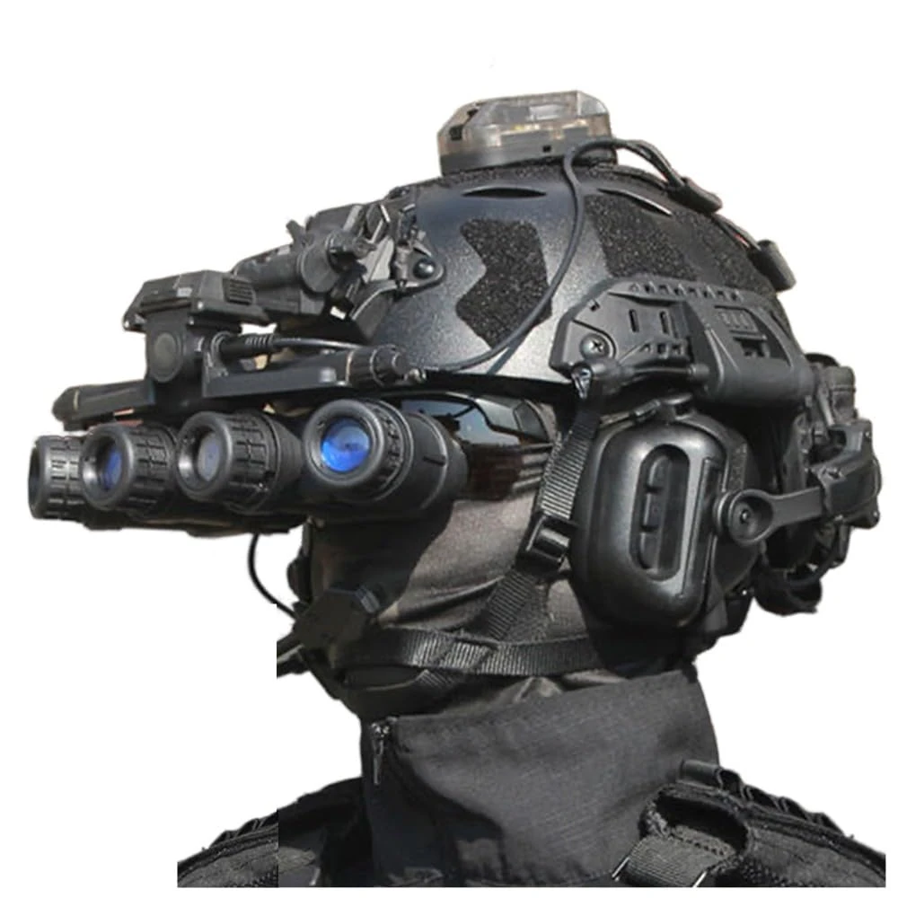 Fotrsta Airsoft Helmet Tactical Set, Paintball Shooting FAST PJ Helmet And Mask And Anti Fog Lens Tactical Headphones NVG Model And Mount For Airsoft Shooting And Hunting Game