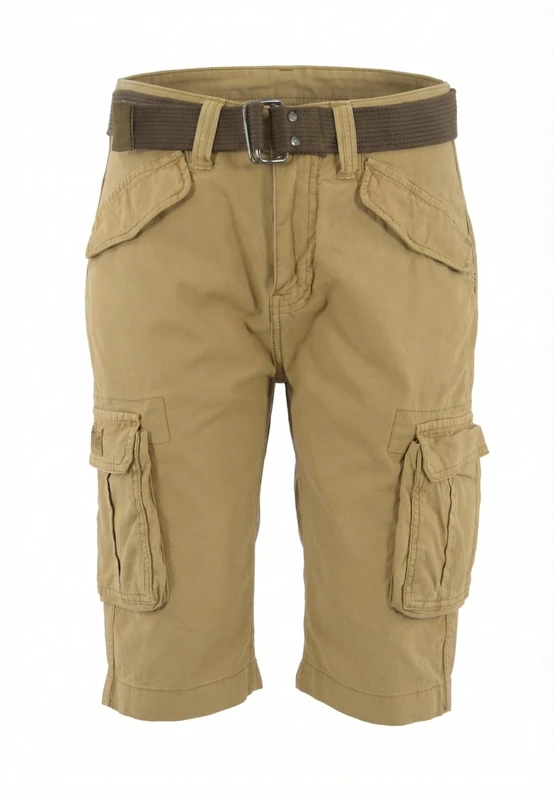 Schott NYC Men's Trbatle30pk2 Short, Beige, 33W