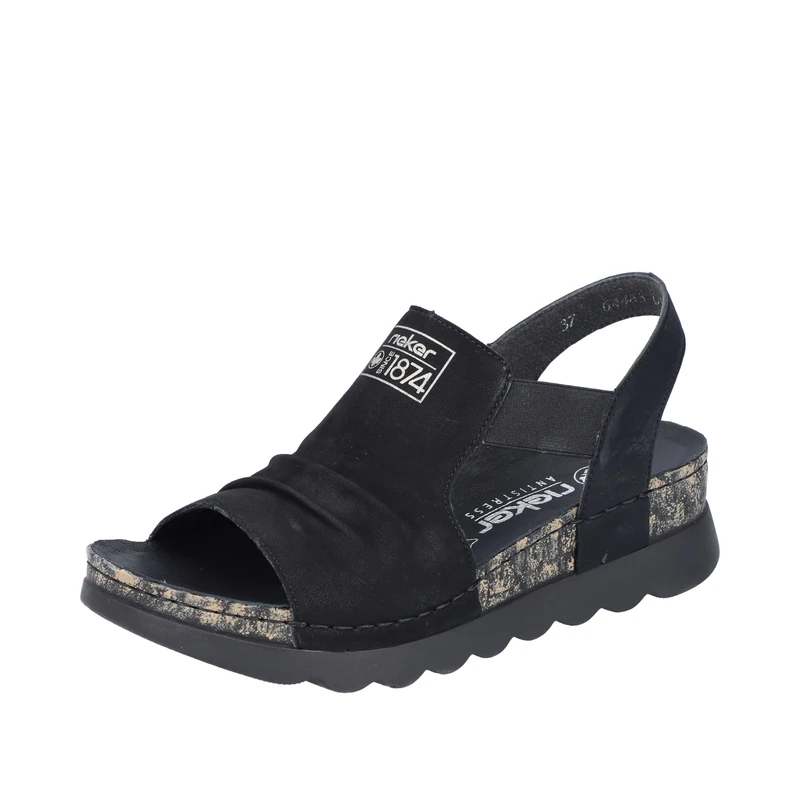 Rieker Women's Sandals in Black, black, 5 UK