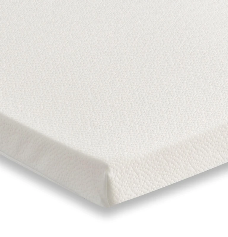 Starlight Beds Shorty Mattress Topper- 7.5cm Cooling Foam Mattress Topper with Removable, Washable Cover, White – 2ft6 x 5ft9 (75x175x7.5cm)