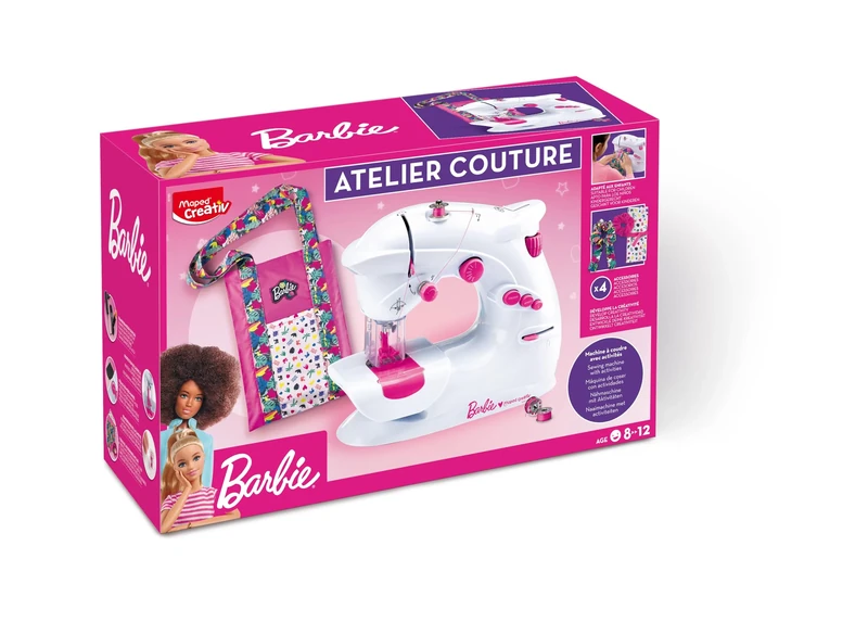 Maped Creativ – Barbie Sewing Workshop – Children's Crafts – Complete Set for 4 Fashion Projects – Ages 8 and Up