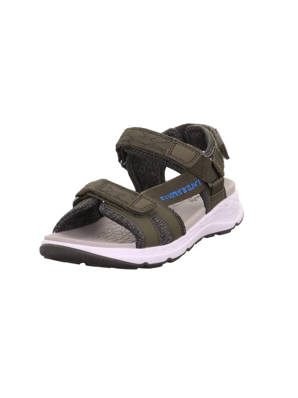 Superfit Girls' Criss Cross Sandals 1-000580 Sandals, Green Blue 7010, 13.5 UK