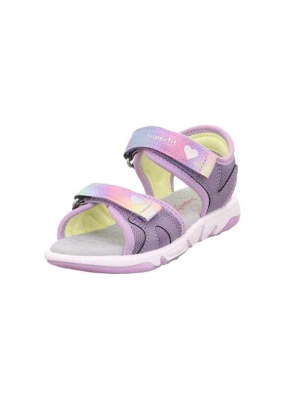 Superfit Girls' Pebbles Sandals, Purple 8500, 11 UK Child