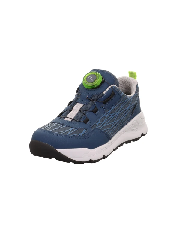 Superfit Boys Free Ride Gore-Tex Sneaker, Blau/HELLGRÜN 8000