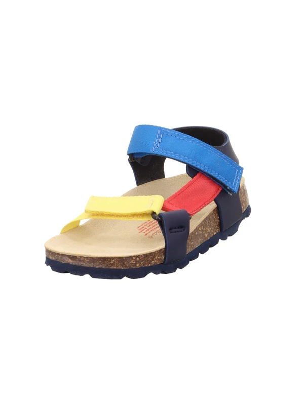 Superfit 000116-F Footbed Slippers Navy Blue Children's Sandals, Blue Multicoloured 8010, 13.5 UK