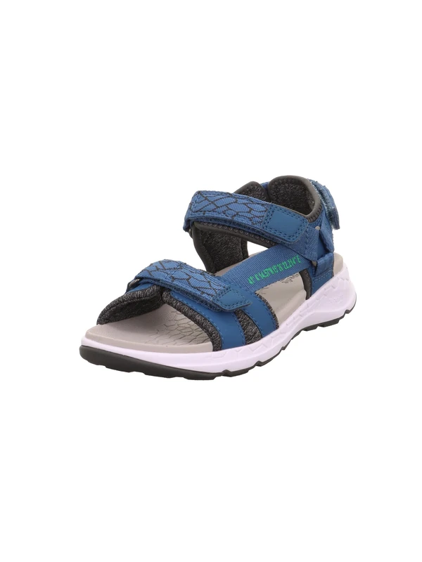 Superfit Boys Criss Cross Sandals, Blue Green 8030, 12 UK Child