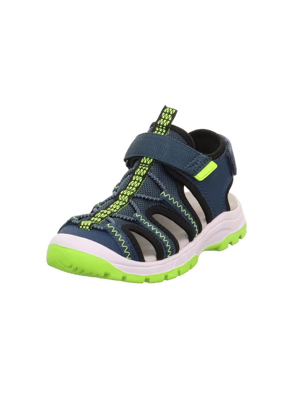 Superfit Boys' Tornado Light Sandals, Blue/yellow 8010, 4 UK