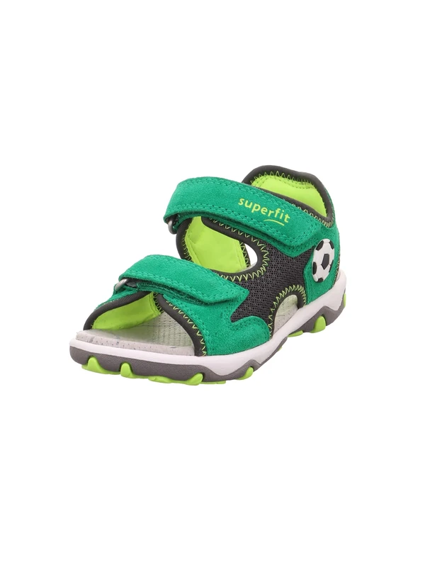 Superfit Boys' Mike 3.0 Sandals, Green Yellow 7010, 2.5 UK