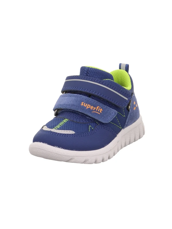 Superfit Boys' Sport7 Mini Gore-Tex Trainers, Blue Light Green 8000, 4.5 UK Child