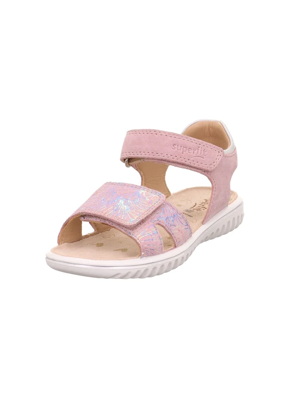 Superfit Girl's Sparkle Sandal, Pink Silver 5520, 7.5 UK Child Wide