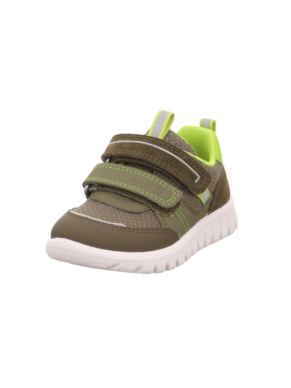 Superfit Boys Sport7 Mini Sneaker, Green Light Green 7000, 3.5 UK Child Wide