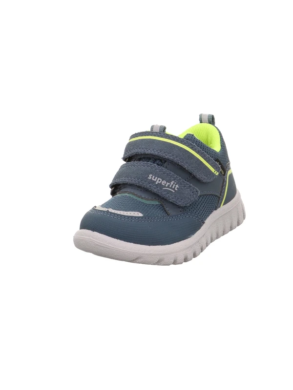 Superfit Boys' Sport7 Mini Trainers, Blue Yellow 8050, 11 UK Child
