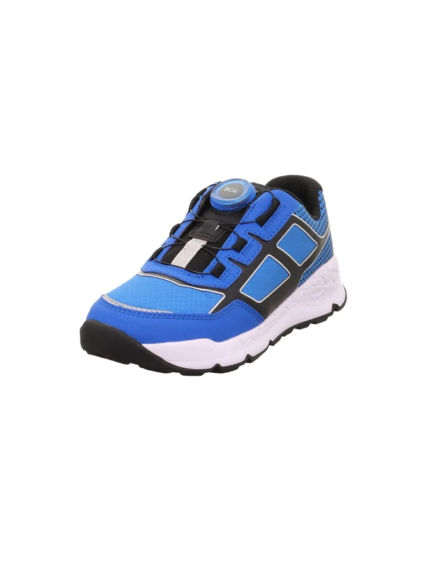 Superfit Boys Free Ride Trainers, Blue Black 8000, 4 UK Child