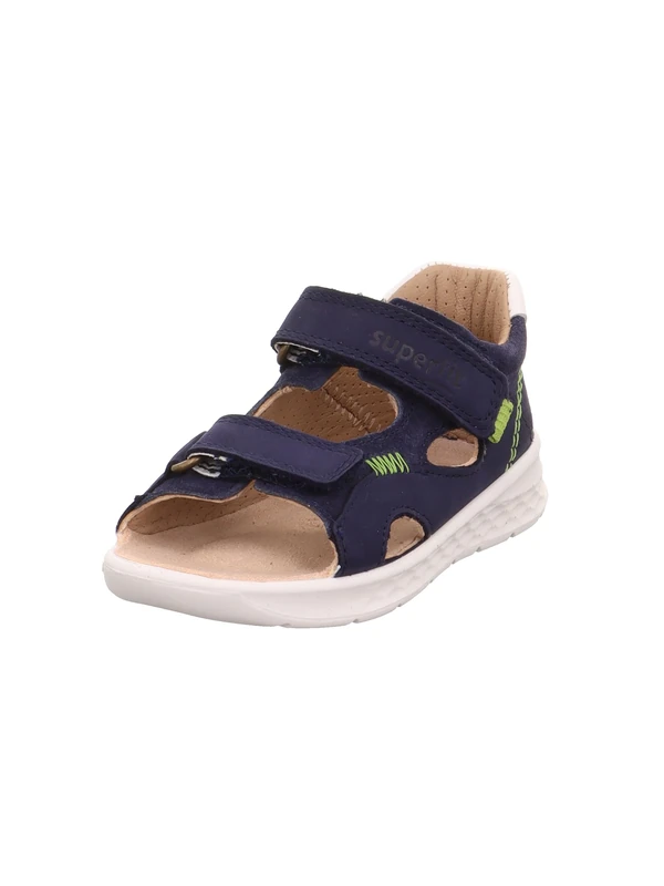 Superfit Boys Lagoon Sandal, Blue Light Green 8020, 7 UK Child Wide