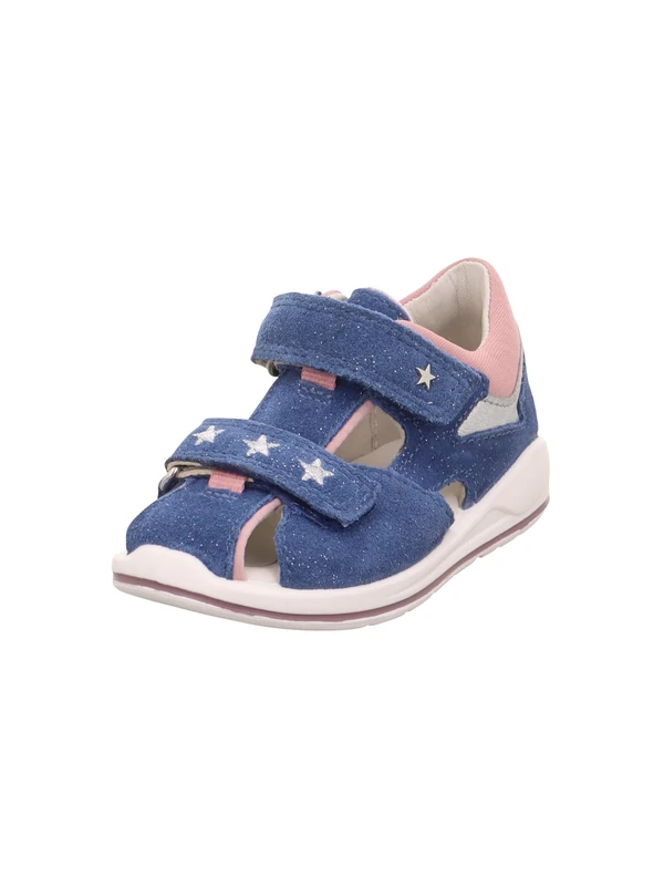 Superfit Girls Boomerang Sandal, Blue Pink 8000, 7 UK Child Wide