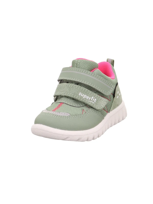 Superfit Girls' Sport7 Mini Gore-Tex First Walking Shoes, Light Green Pink 7500, 4.5 UK Child