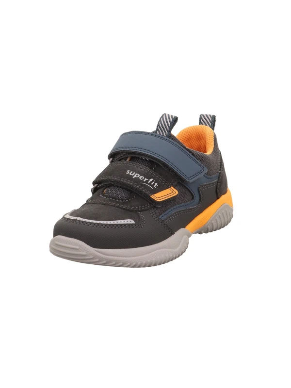 Superfit Girls' Storm Trainers, Grey Orange 2020, 14 UK