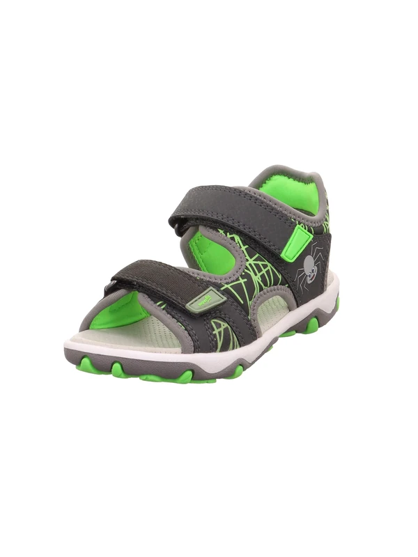 Superfit Boys' Mike 3.0 Strappy Sandals, Grey Green 2010., 12 UK Child