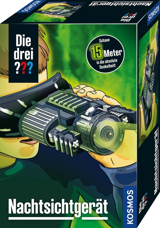 Die drei KOSMOS 632540 The Three ??? Night Vision Device, Night Vision Device with Infrared Technology, Detective Gadget, Detective Toy, Gift, The Three Question Mark Toy