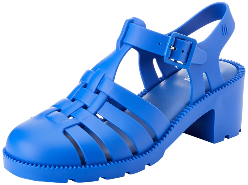 melissa Women's Id Heel Ad Sandals with Heel, blue, 35/35.5 EU