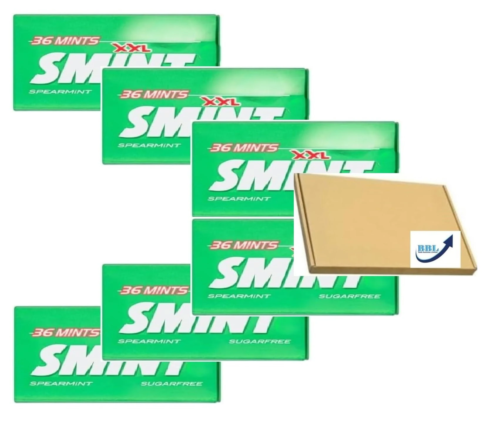 Smints Sugarfree Spearmint XXL Tins (Pack of 6)
