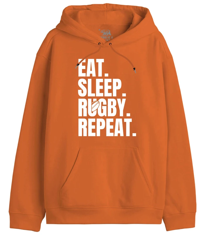 Republic Of California Men's UXREPCZSW029 Hooded Sweatshirt, Orange,