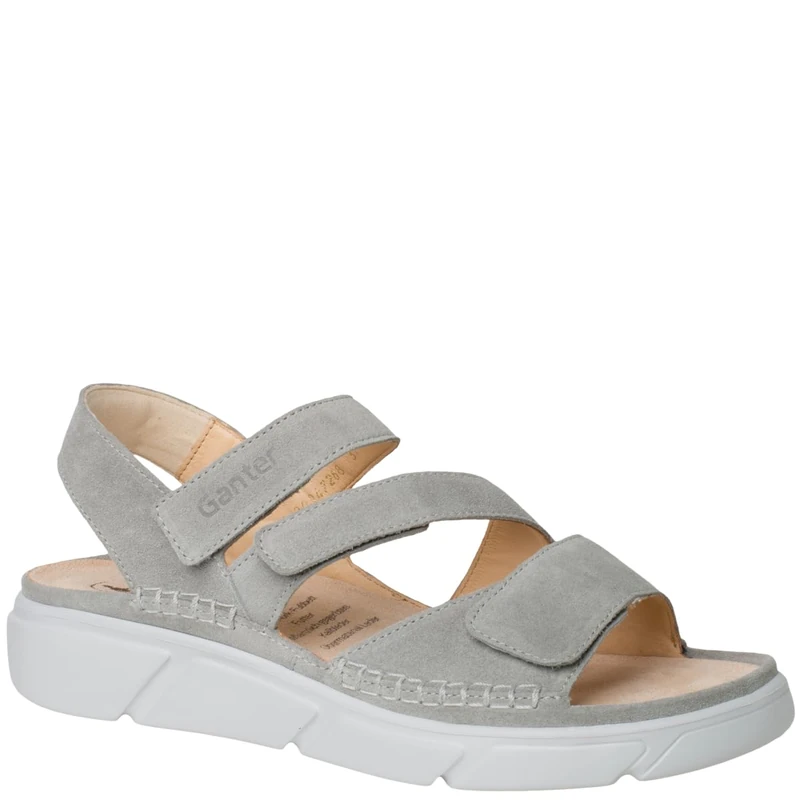 Ganter Women's Halina Sandals, gray, 38 EU Weit