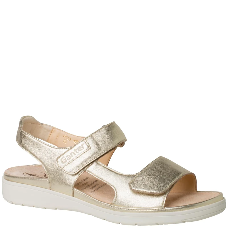 Ganter Women's Gina Sandal, Platinum, 9.5 UK