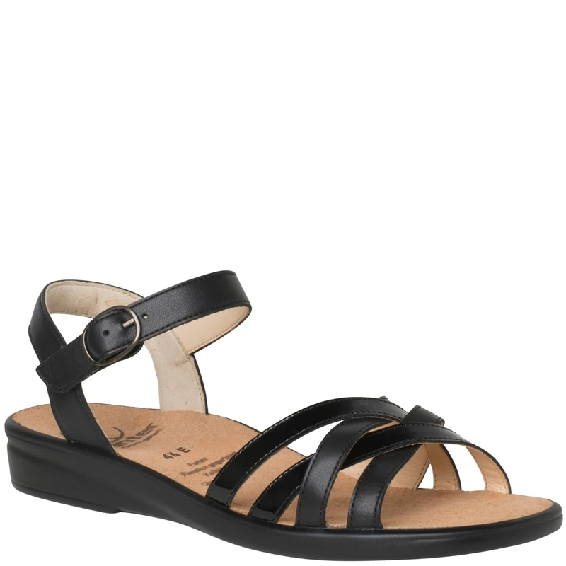Ganter Women's Sonnica Sandal, Black, 9.5 UK