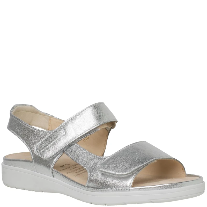 Ganter Women's Gina Sandals, silver, 5 UK