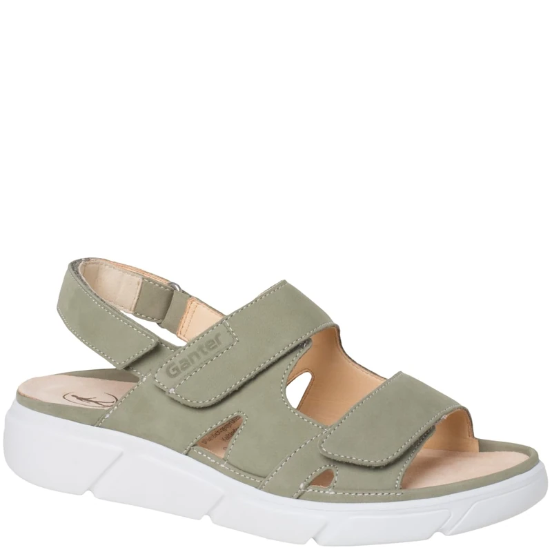 Ganter Women's Halina Sandal, Green (sage), 3.5 UK