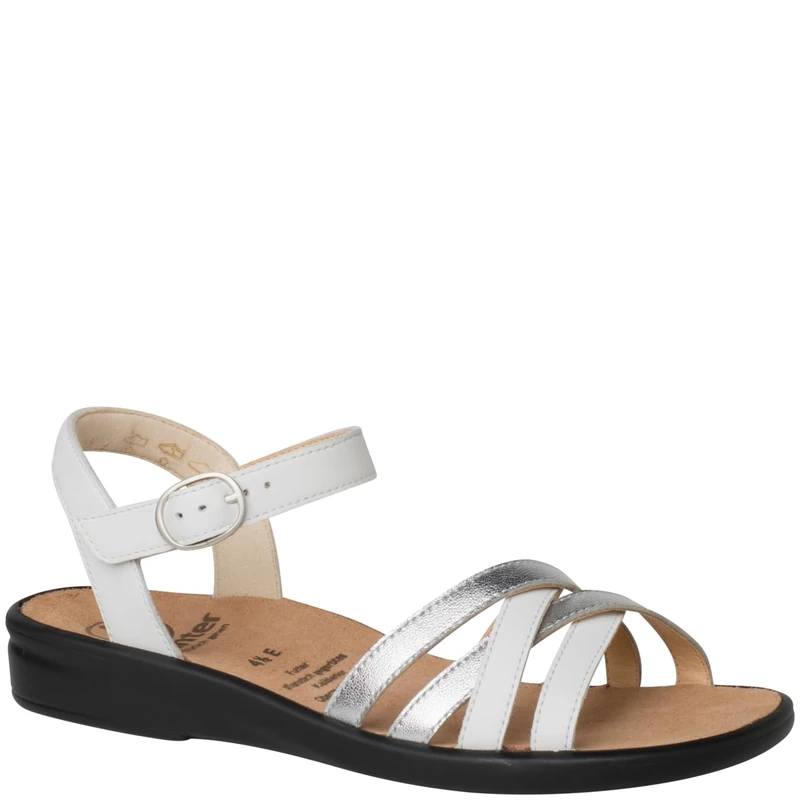 Ganter Women's Sonnica Sandal, Milk, 8.5 UK