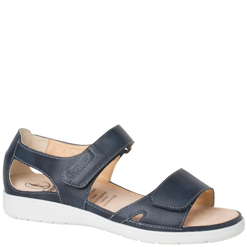 Ganter Women's Gina Sandal, Dark Blue, 7.5 UK