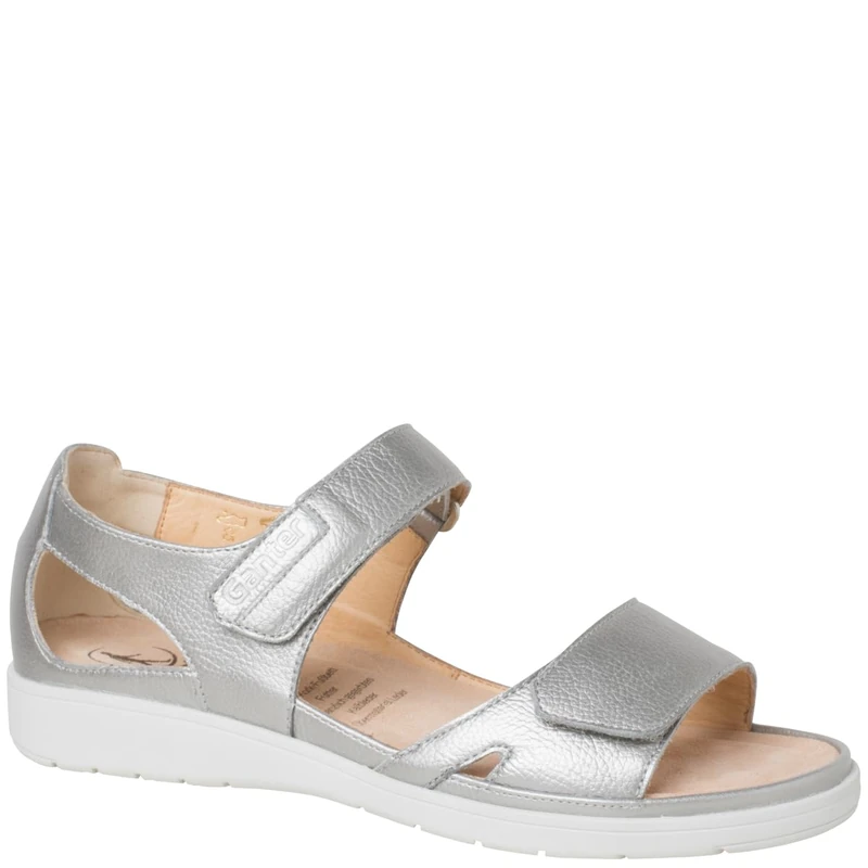 Ganter Women's Gina Sandal, Silver, 4 UK