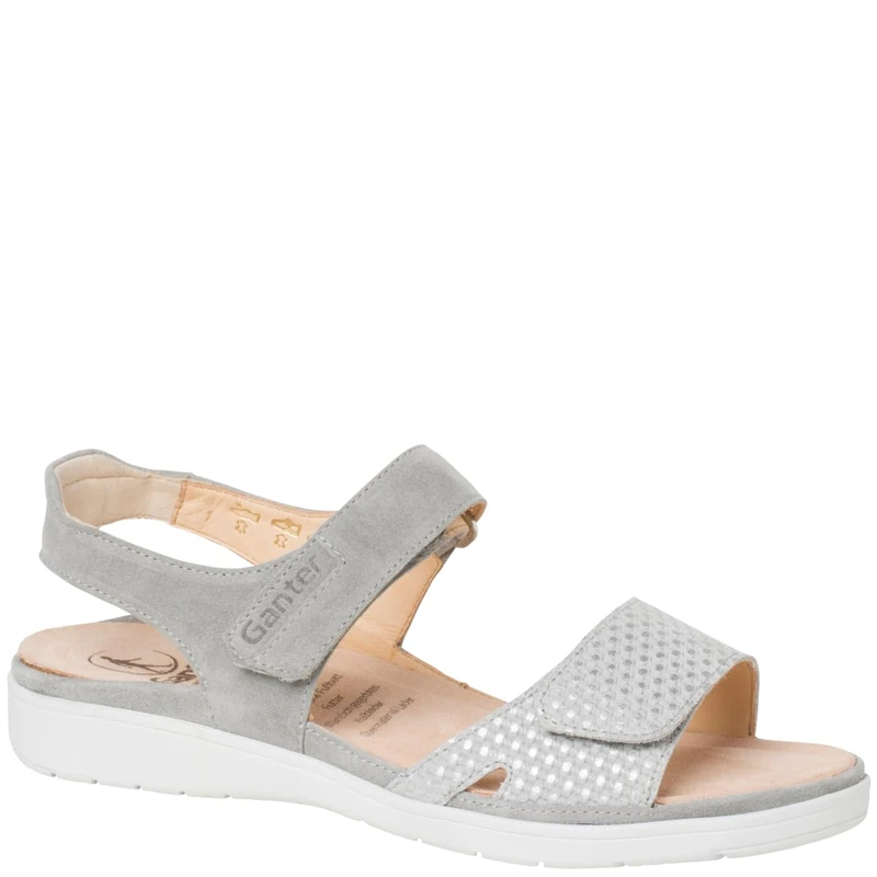 Ganter Women's Gina Sandal, Stone, 8 UK
