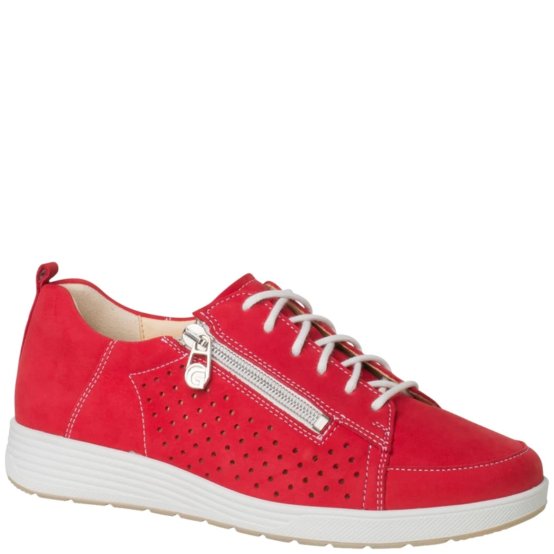 Ganter Women's Kerstin Sneaker, red, 4 UK