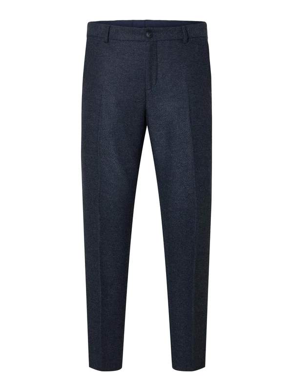SELETED HOMME Men's SLHSLIM-ISAC Navy Herringbone TRS B NOOS Suit Pants, Blau, 48