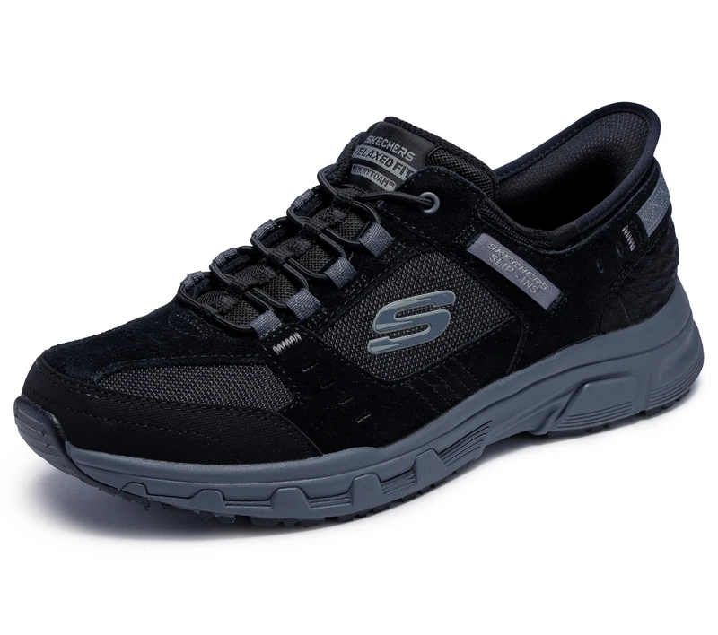 Skechers Men's Oak Canyon CONSISTENT Winner Hiking Shoe, Black, 8.5 UK