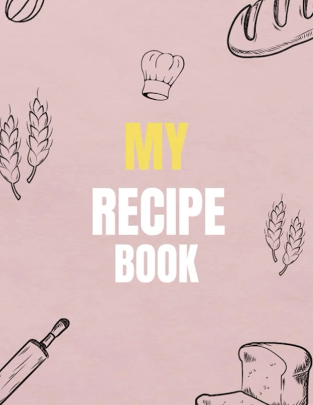 A4 Blank Recipe Book - Make Your Own Cookbook, Write in Your Recipes, 8.3 x 11.7 in, 90 Pages