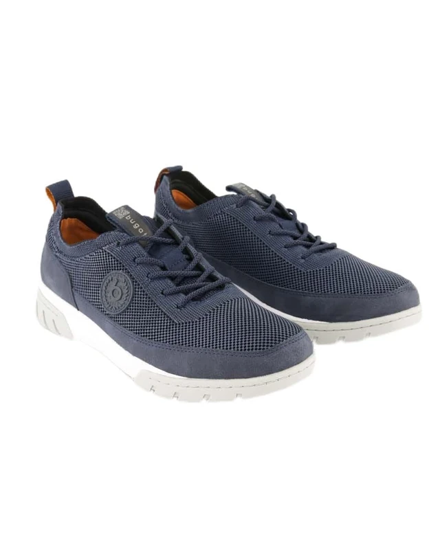 bugatti Men's Lace-Up Shoes in Black, darkblue, 9.5 UK